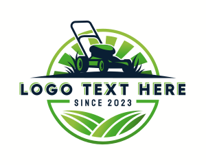 Yard - Lawn Mower Trimmer logo design