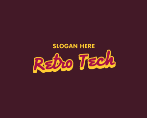 Fun Stroke Retro Business logo design