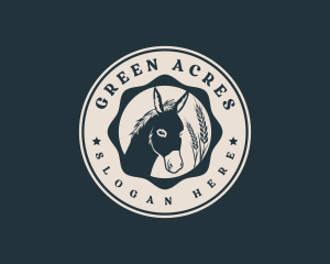 Grass - Donkey Wheat Grass logo design