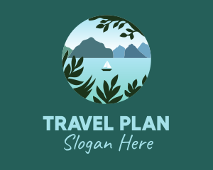 Travel Boat Lake logo design