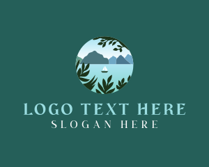 Travel - Travel Boat Lake logo design