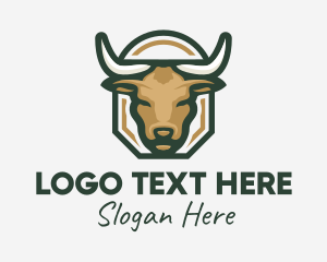 Horn - Bullfighting Ranch Animal logo design