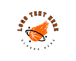 Player - Blazing Basketball Sports logo design