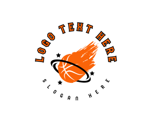 Blazing Basketball Sports logo design