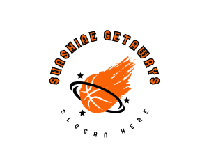 Blazing Basketball Sports Logo