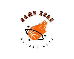 Blazing Basketball Sports logo design