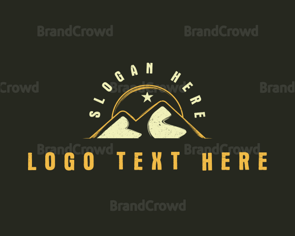 Mountain Sun Hiking Logo