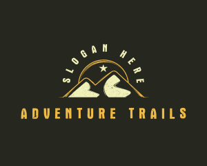 Mountain Sun Hiking logo design