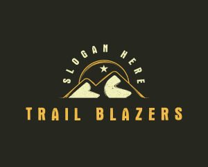 Mountain Sun Hiking logo design