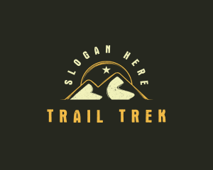 Hiking - Mountain Sun Hiking logo design