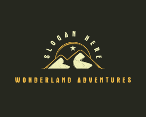 Mountain Sun Hiking logo design