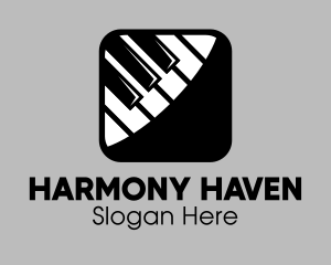 Composer - Piano Music Mobile App logo design