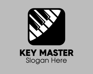 Keys - Piano Music Mobile App logo design