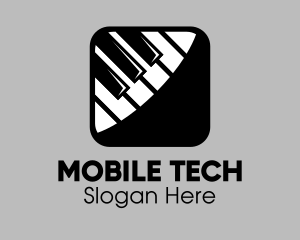Mobile - Piano Music Mobile App logo design