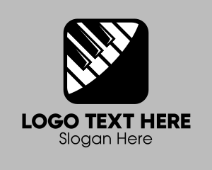 Tutorial - Piano Music Mobile App logo design