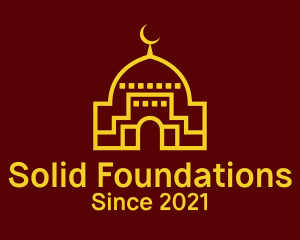 Eid - Islamic Mosque Moon logo design