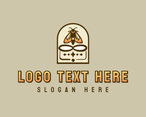 Mysticism - Boho Moth Insect logo design