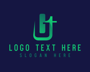 Letter Cr - Generic Startup Company Letter GT logo design