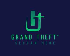 Generic Startup Company Letter GT logo design