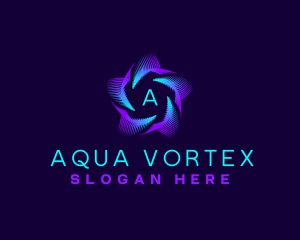 Digital Vortex Cyber logo design