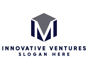Entrepreneurship - Masculine Cube M logo design