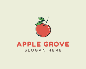 Healthy Apple Fruit logo design