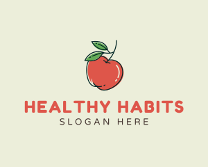 Dietitian - Healthy Apple Fruit logo design