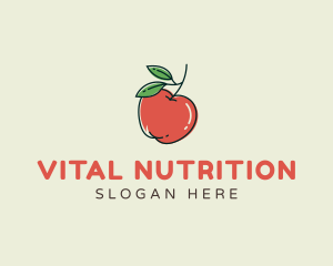 Nutritionist - Healthy Apple Fruit logo design