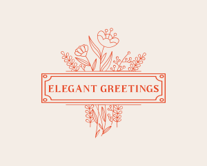 Floral Bouquet Florist logo design