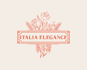 Floral Bouquet Florist logo design