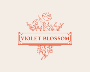 Floral Bouquet Florist logo design