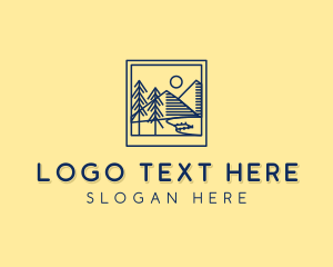 Mountain - Outdoor Landscape Image logo design