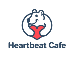 Heart - Bear Hug Heart logo design