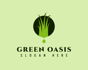 Vegetation - Grass Lawn Landscape logo design