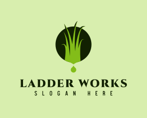 Grass Lawn Landscape  logo design