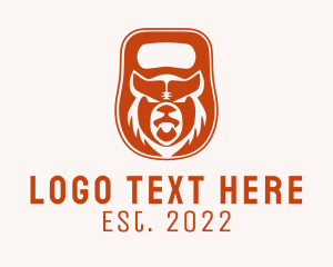 Animal - Kettlebell Crossfit Bear logo design