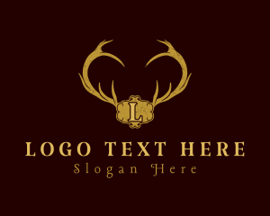 Rustic - Rustic Horn Letter logo design