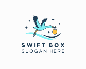Package - Stork Bird Package logo design