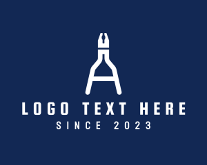 Repair - Plier Tool Repair logo design