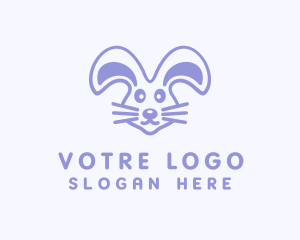 Violet - Violet Cute Rabbit Pet logo design