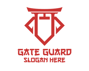 Gate - Diamond Shrine Gate logo design