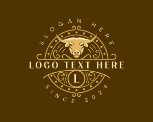 Texas - Bullfighting Western Saloon logo design