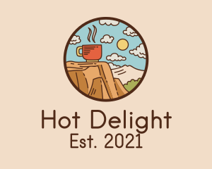 Hot Coffee View  logo design