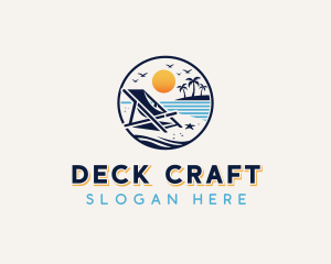 Island Beach Vacation logo design