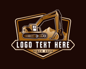 Industrial - Digger Backhoe Excavator logo design