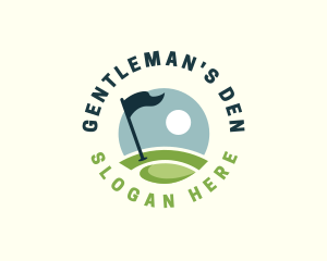 Golf  Club Flag logo design