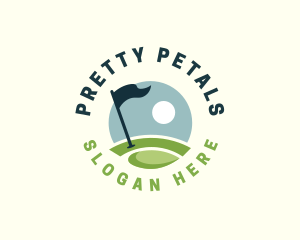 Golf  Club Flag logo design