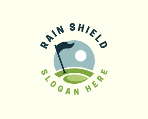 Golf  Club Flag logo design