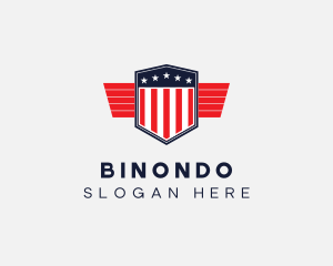 Politician - Military Shield Flag logo design