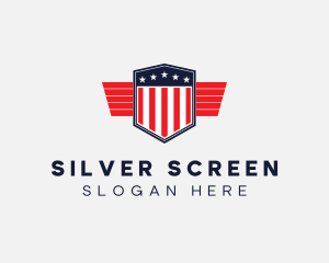 Election - Military Shield Flag logo design